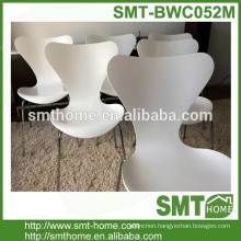 white wood restaurant chairs and table